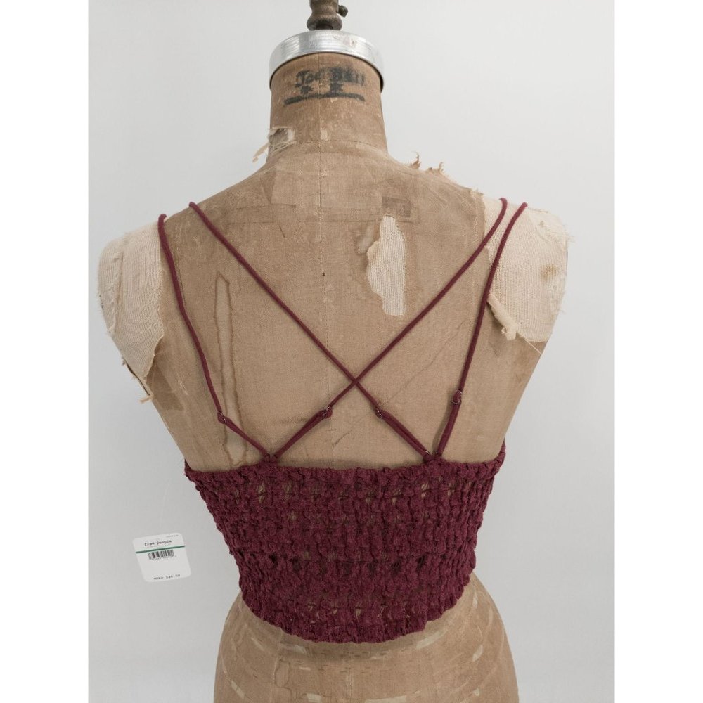 Free People Celine Bralette in Mulberry NEW - Picture 3 of 4